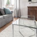 Plateau de table en verre - Transparent - Carré 60x60 cm