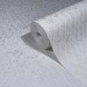 Papel pintado no tejido de color blanco con motivo de rombos y gráfico geométrico