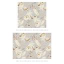 Fototapet Fugle blandt hvide blomster - UN Designs