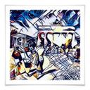 Póster Zamart - Kandinsky meets Berlín azul cielo - Cuadrado