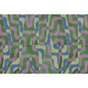 Abstrakt bølgetapet i pastelfarver - kreativt non-woven tapet