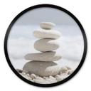 Póster Piedras junto al mar - Redondo