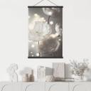 Tekstil plakat Hvide blomster i et hav af lys - Treechild