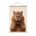 Overrasket Capybara Tekstil plakat