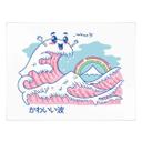 Póster Ola kawaii con arco iris y Monte Fuji - Trinidad