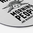 Dibond vægdekoration I hate morning people - Magnusson – print på aluminium (Alu-Dibond)