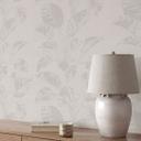 Tapet med bladmotiv Opus beige
