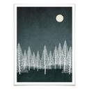 Póster Kubistika - Pequeña luna de invierno