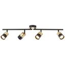 Spotrohr Leonard, gold, 16,8 x 76,5 cm, Metall Strahler