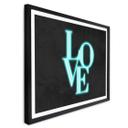Póster LOVE lettering moderno - luz de neón