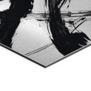Geborsteld Alu-Dibond met goud-, zilver- & kopereffect - Expressieve penseelkunst - Böhmer