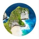 Plakat Nusa Penidas klippekyst - Hugonnard - Round