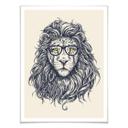 Poster – "Nerdy Lion"