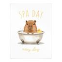 Plakat for børn - Spadag med Capybara