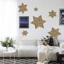 Muursticker Metallic Ster Goud