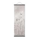 Textielposter wilde bloemenweide met vlinders in Scandinavisch design - Ms Tiff - Panorama