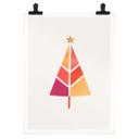 Póster Kubistika - Colorido árbol de Navidad