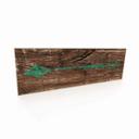 Houten Bordje - Pijl (groen)
