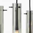 Pendelleuchte Hilla, grau, 80 x 199 cm, Metall Pendellampe, dimmbar