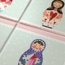 Azulejos Adhesivos Leffler - Matryoshka - Lote de 12