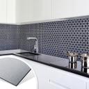 Revêtement pour cuisine - Alu-Dibond - Carreaux Hollandais 02 - Argenté