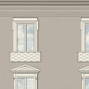 Versace Papier peint intissé Palazzo No 12 fenêtre façade gris bleu néo classique