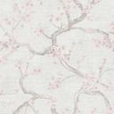 Kirsebærblomsttapet lysegråt rosa hvidt - japansk blomstermotiv - Ikke-vævet tapet