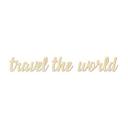 Træbogstaver - Travel the world - Poppel