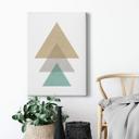 Lienzo Nouveauprints - Triángulos aqua