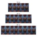 Revêtement pour cuisine - Alu-Dibond - Muffins pour anniversaire - Argenté