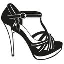 Sticker mural - Chaussures à bride