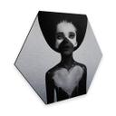Hexagon Alu-Dibond Zilvereffect - Ireland - Hold on