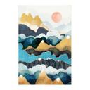 Póster de tela pico de montaña por encima de las nubes - SpaceFrog Designs