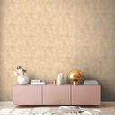 Shabby chic fleecetapet i creme med vintage patina - charmerende tapet