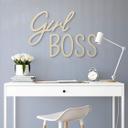 letras de madera 3D - Girl Boss - Poplar