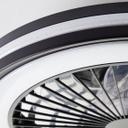 Deckenventilator mit LED-Licht Malea, schwarz, Deckenleuchte