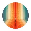 Póster mujer delante del arco iris - Taudalpoi - Redondo