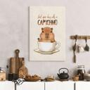 Tableau sur toile Capybara au café - Capychino
