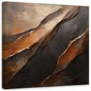 Canvasbillede, Brun tekstur abstrakt 3D