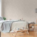 Blomstret tapet med ranker creme beige - Ikke-vævet tapet diskret struktureret romantisk