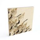 Cuadro de madera grúas voladoras - SpaceFrog Designs