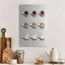 Geborsteld Alu-Dibond met goud-, zilver- & kopereffect - Shades of coffee