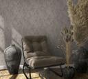 Non-woven tapet med 3D honeycomb mønster brun grafik 