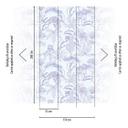 jungletapet lilla hvid - non-woven tapet botanisk Livingwalls - mat og glat