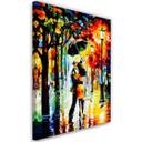 Canvasbillede, Par under en paraply