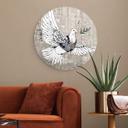 Tableau sur alu-Dibond rond Banksy - La colombe de la paix