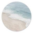 Tableau sur alu-Dibond rond Sisi & Seb - Vue sur la côte