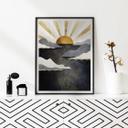 Póster SpaceFrog Designs - Amanecer Dorado