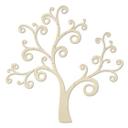 Decoración en madera álamo XXL árbol curvado (20 piezas)