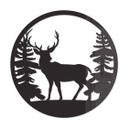 Decoración acrílica ciervo en el bosque